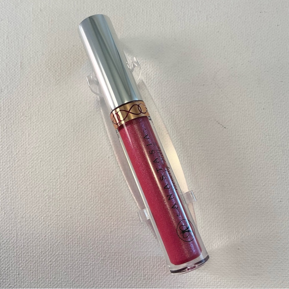 Anastasia Beverly Hills Lip Gloss Metallic Rose High Shine Shimmer Full Size